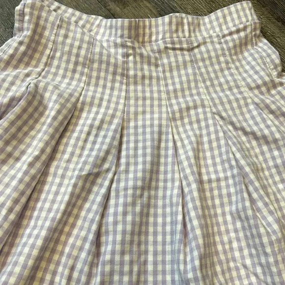 Altar’d State Purple Gingham Tennis Skirt - Picture 2 of 6